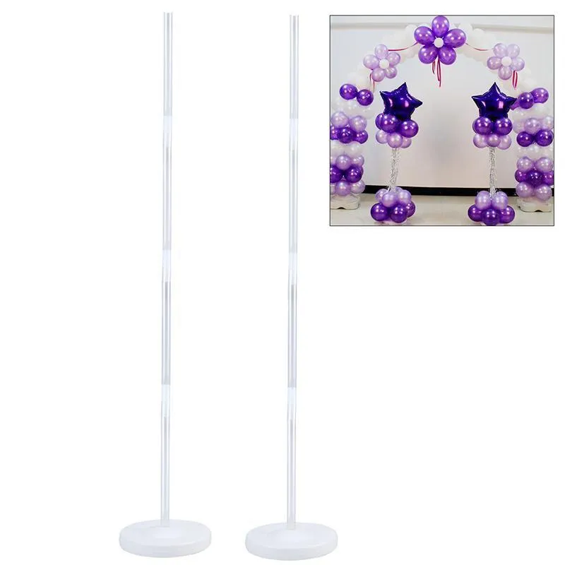 Balloon Colonne Stand Kits Arch Stand avec base de cadre et poteau pour le festival d'anniversaire de mariage Décoration T2001042734913