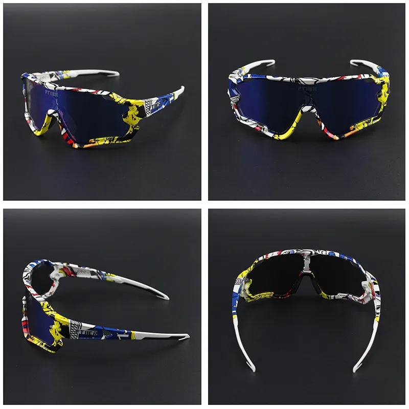 Sagan lunettes de cyclisme lunettes de soleil pour hommes et femmes Bicicleta Gafas Ciclismo lunettes 4 lentilles 220301