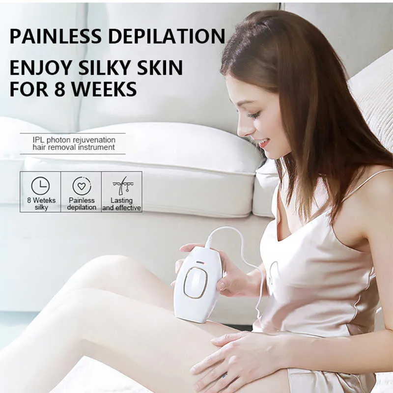 300000 Flashes Electric IPL Hair Removal Laser For Women Poepilator Painless Face Whole Body Leg Bikini Permanent Depilador 220112
