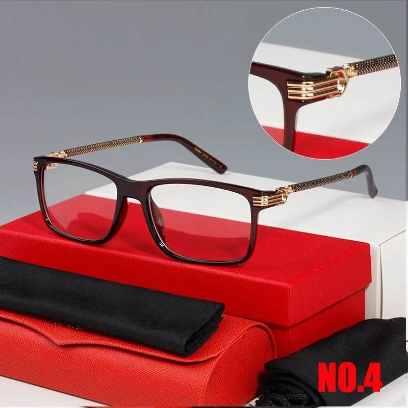Designer de moda armações ópticas de luxo homens e mulheres quadrados negócios estilo casual forma óculos de sol emoldurados clássico simples b2546