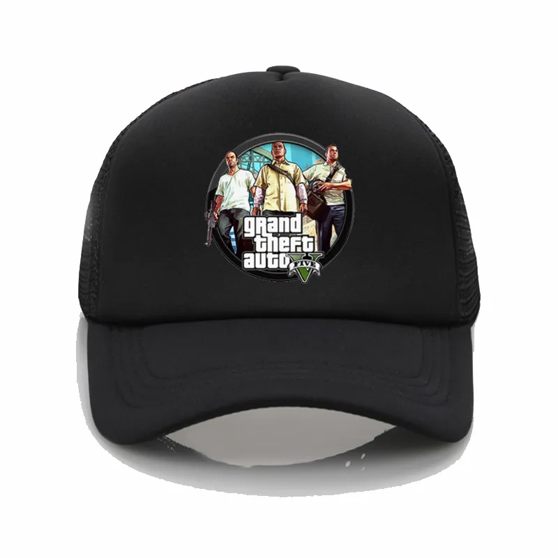 Grand Theft Auto V 5 GTA 5 Baseball Caps Summer Women Hats Trucker Caps1208397