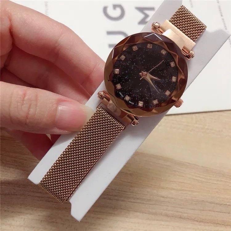 New Model Women watch Special Dial Multi color Lady Wristwatches Quartz For Party High Quality student luminous Steel strap Popula250M