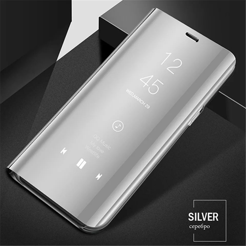 Smart Mirror Flip Leather Case For Samsung Galaxy S20 S21 Plus Ultra S10 A71 A51 A50 A70 A30 A20 A81 A91 S21 A31 A02s M21 M31