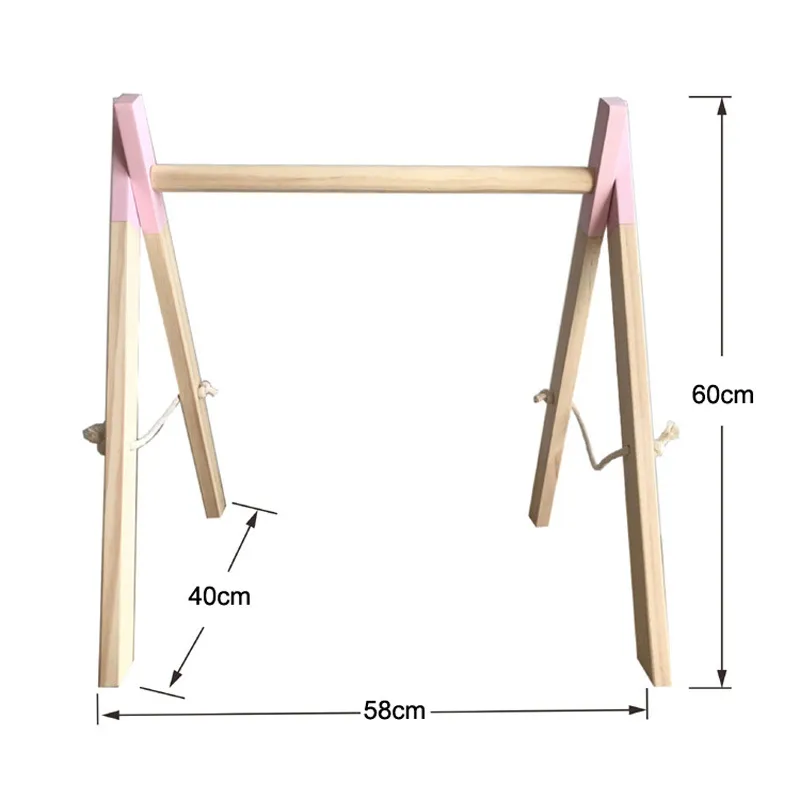Скандинавский стиль, детский тренажерный зал, детская сенсорная игрушка с кольцом, деревянная рама, детская комната, вешалка для одежды для малышей, подарок, декор детской комнаты C1003271H