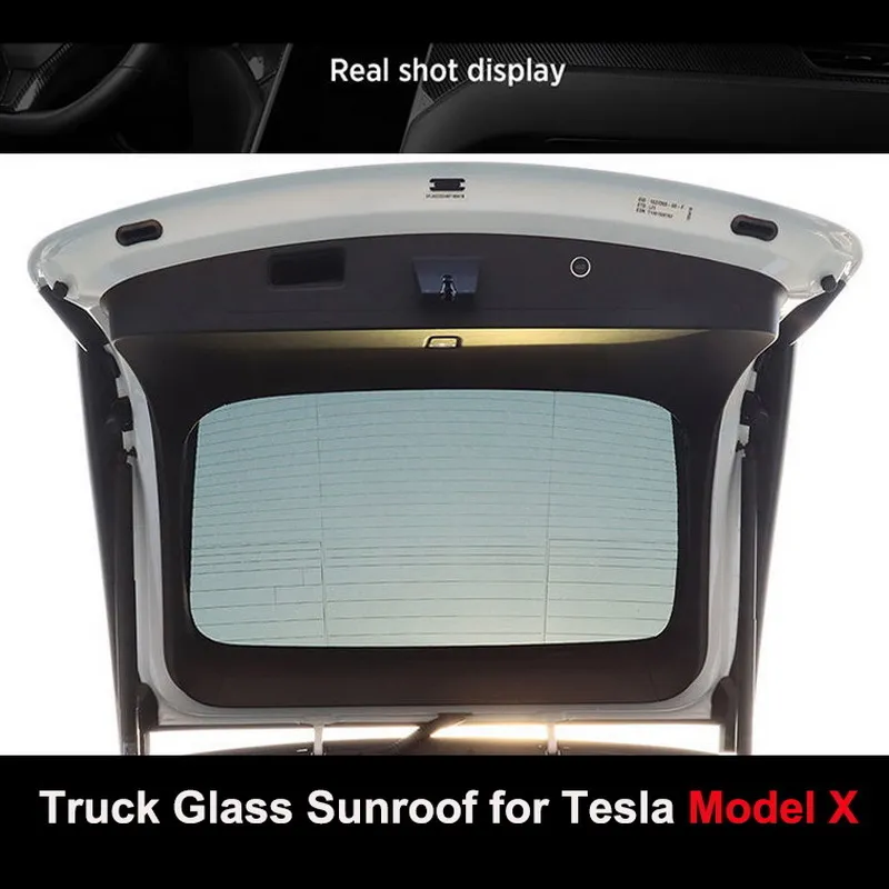 2021 Skylight Blind Shading Net For Tesla Model X Front Glass Flap Door Roof Sunshade Car Sunroof Blind UV Protection Sun Shade8926771