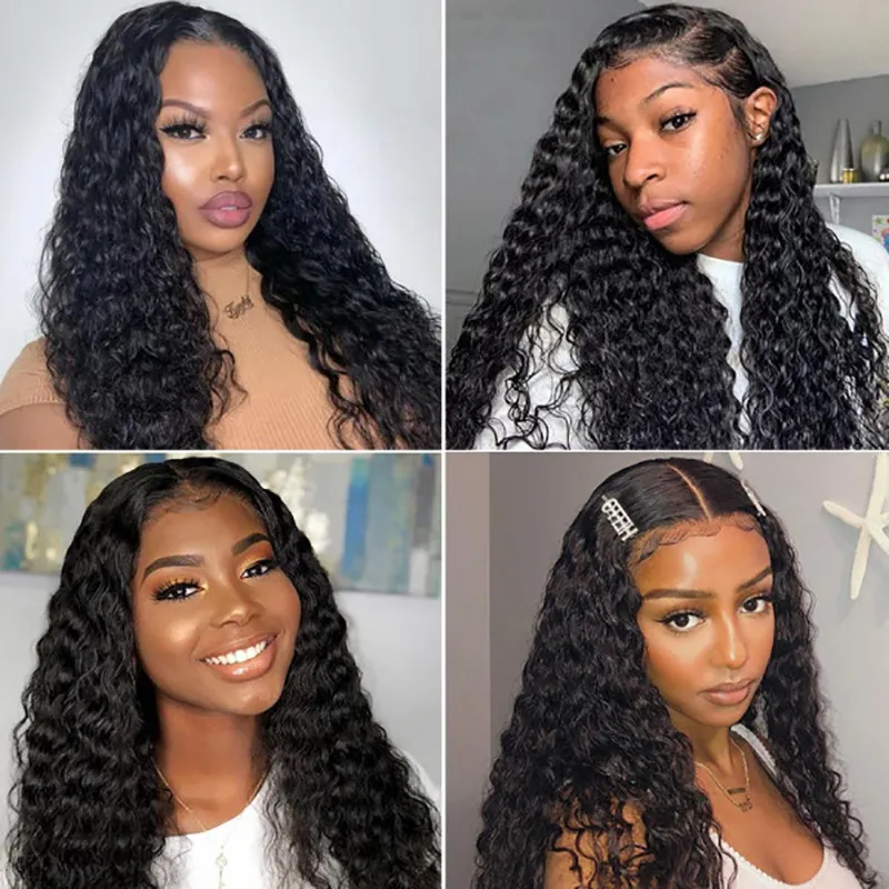 Long Curly Wavy Synthetic Wig Simulation Human Hair Wigs for White and Black Women Perreques JC0028-2