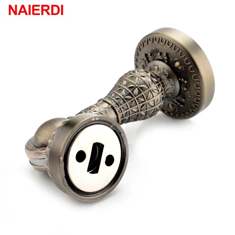 Naierdi Bronze Retro Design Zink Eloy Magnetic Door Stop Stopper Holder Catch Floor Montering med skruvar för familjens hem etc. 20101288W