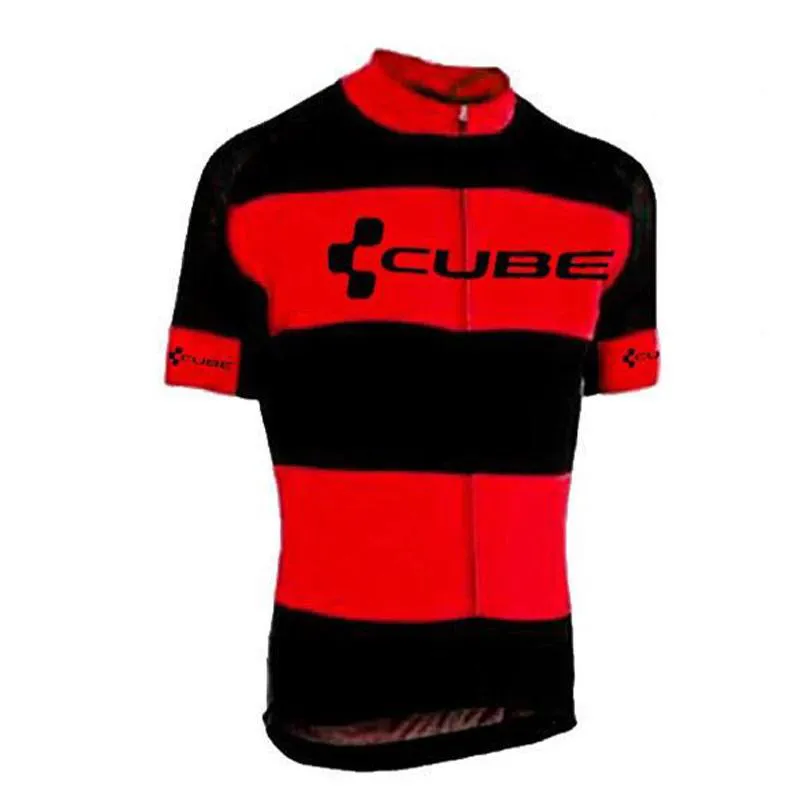2021 Cube Team Mens 100% Polyester Cylersey Summer Dritti rapidi a maniche corte MTB Shirt bici da bici da esterno Roupa Ciclismo 246o