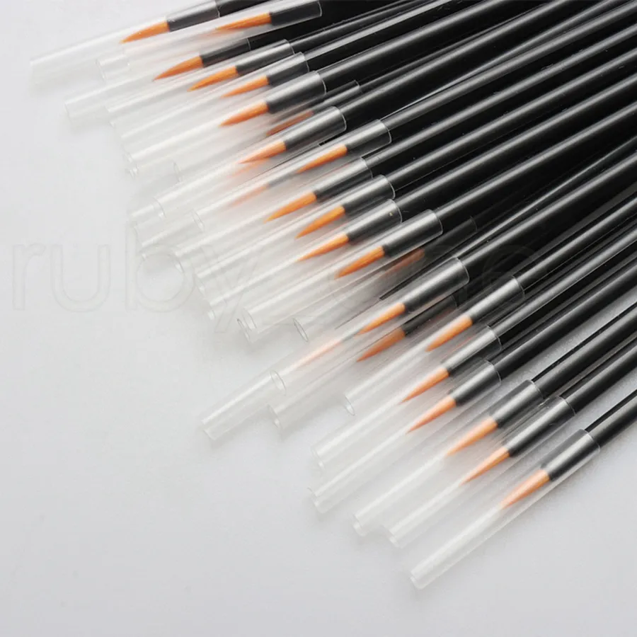 Disposable Eyeliner Brushes Individual Applicator Superfine Fibre Swab Eye Liner Liquid Wand Eye Liner Professional Brush 