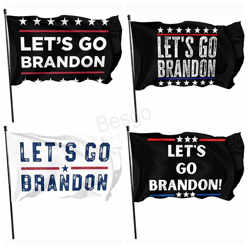 150 * 90cm låter go brandon flagga joe biden polyester banner val president banners utomhus inomhus trädgård dekoration flaggor bh5738 wy