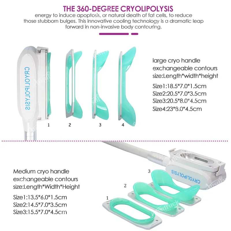 8in1 360 Peso Reduzir a crioterapia congelar a frio Cryo laser emagrecimento gordura congelamento para o corpo esculpir lipolaser 40k cavitação rf máquina lllt