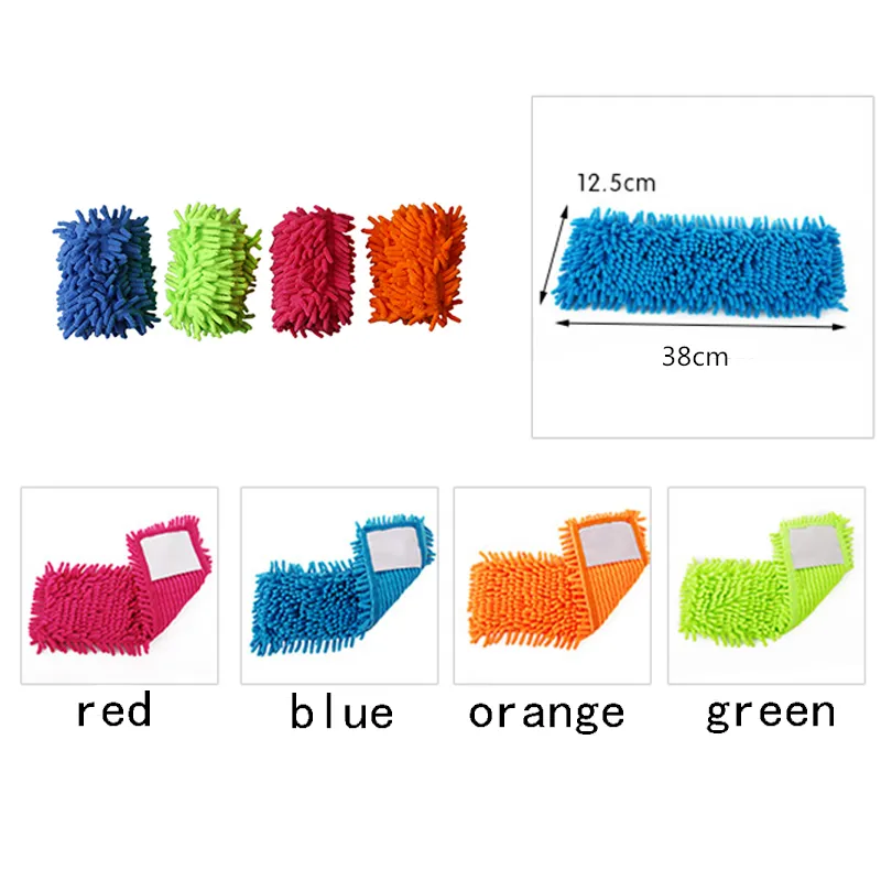 Congis مجموعة Chenille Flat Mop Tead لتنظيف الأرضية Mops Solid Place Position Tools LJ201130236B