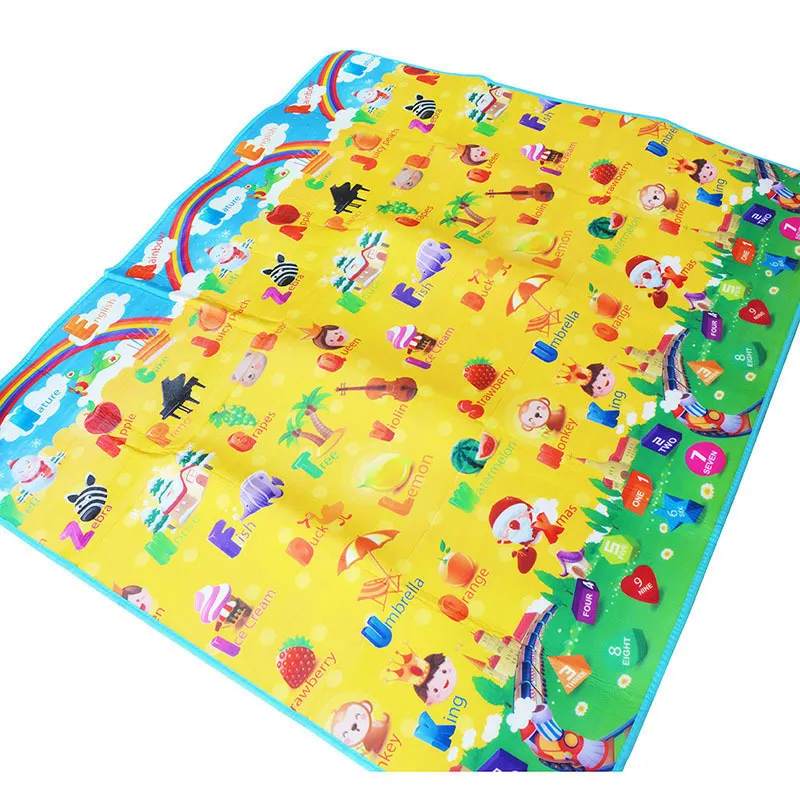 200 * 180CM Kids Cartoon Couverture Développer doux 0,5 cm d'épaisseur Tapis de jeu Enfants étanche Pad bébé Activité Crawling Tapis Intérieur LJ201113