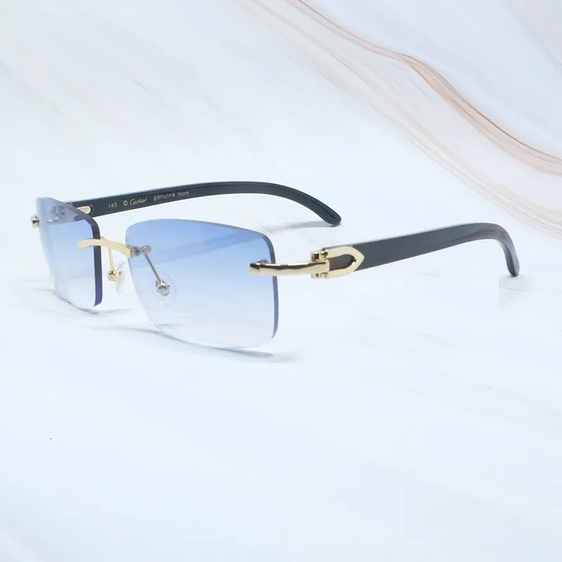 النظارات الشمسية المميزة مصممة هواة خشبية العلامة التجارية الأطر الرجال الرجال الأبيض الأسود الجاموس الخشبي شماس كارتير القرن eyewear avdpc232o