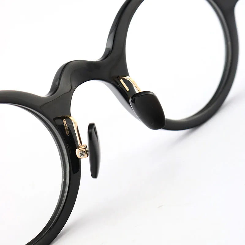 New Original Floral Buffalo horn Frames Designer Presbyopic Eyewear Circular Eyeglasses Titanium Myopic Eyewear Round Vintage231S