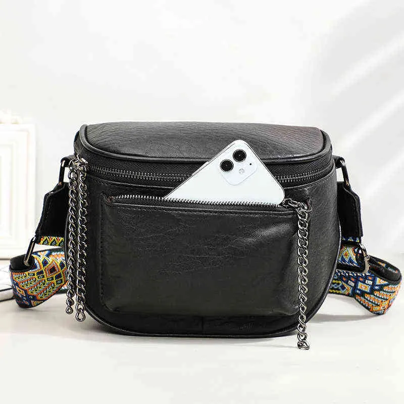 Bolsas de ombro Contate a moda Crossbody para mulheres saco de couro real ovelhas pele bolsa feminina meia círculo zadel 220119