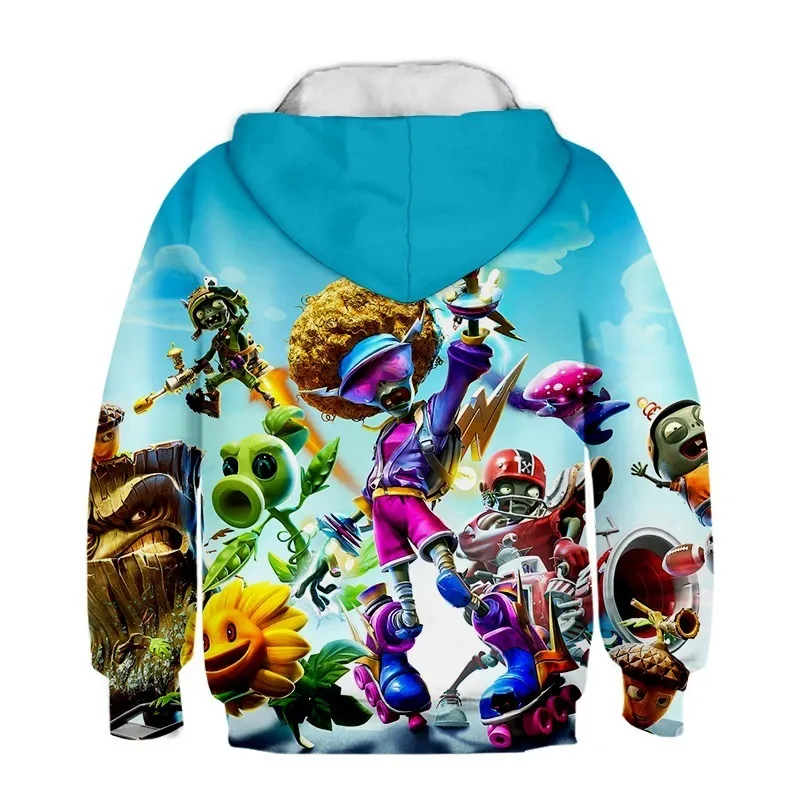 Plants vs Zombies Sweats à capuche Impression 3D Le sweat-shirt PVZ Enfants Adultes Dessin animé Pull Garçons Fille Adolescents Streetwear Hip Hop Y2008314655824