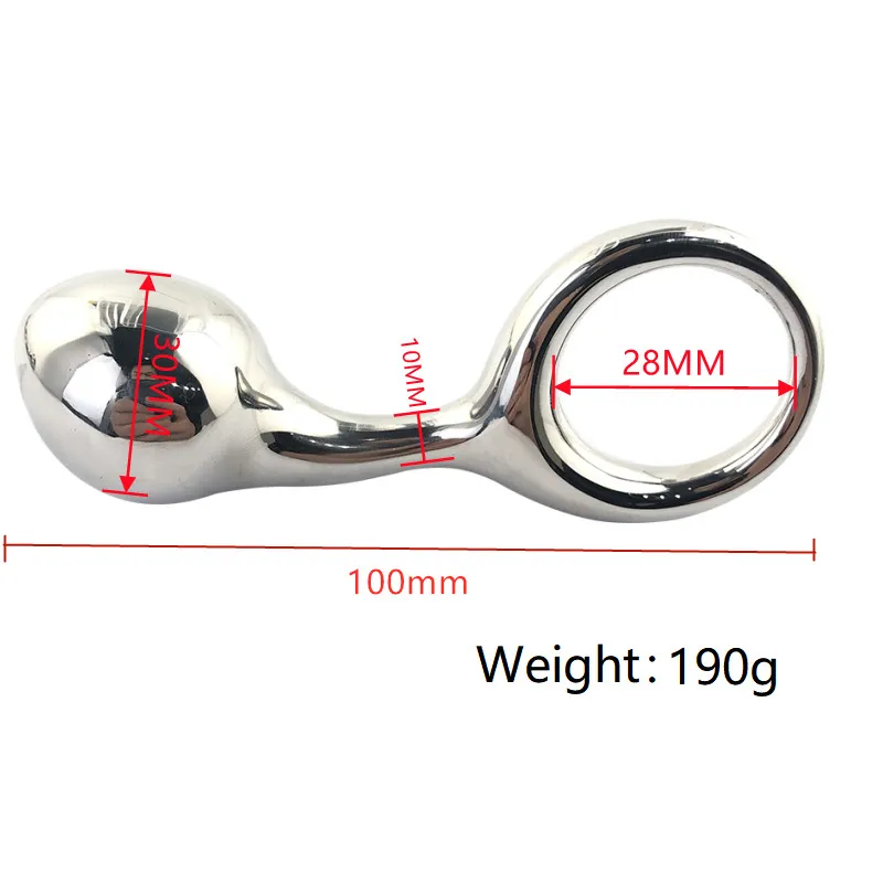 Нержавеющая сталь, огромные, тяжелые, маленькие, большого размера, металлические анальные бусины, анальная пробка с вставкой в кольцо, БДСМ, задница, сексуальная игрушка, фаллоимитатор, гей-пара8148698