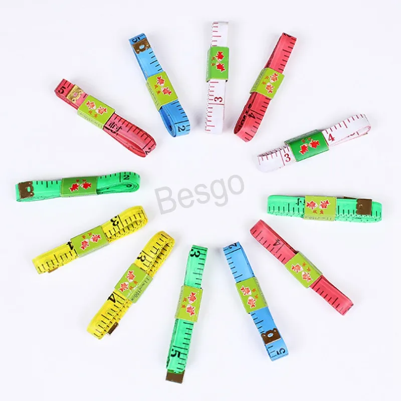 Home Body Tape Measures 150Cm Length Soft Ruler Sewing Tailor Measuring Ruler Tools Kids Cloth Ruler Tailoring Tape Measures BH4391 TQQ