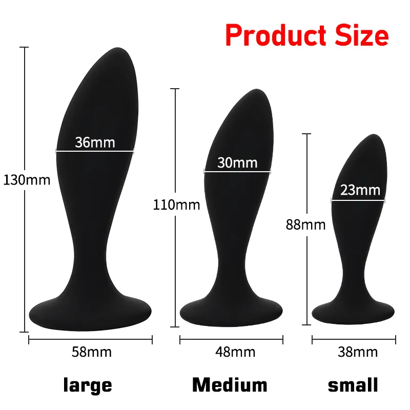 3st Anal Plugs Buttplug Training Set Silicone Suge Anus Sexiga leksaker för kvinnor män manlig prostata massager rumpa plugg gay bdsm toy8699095