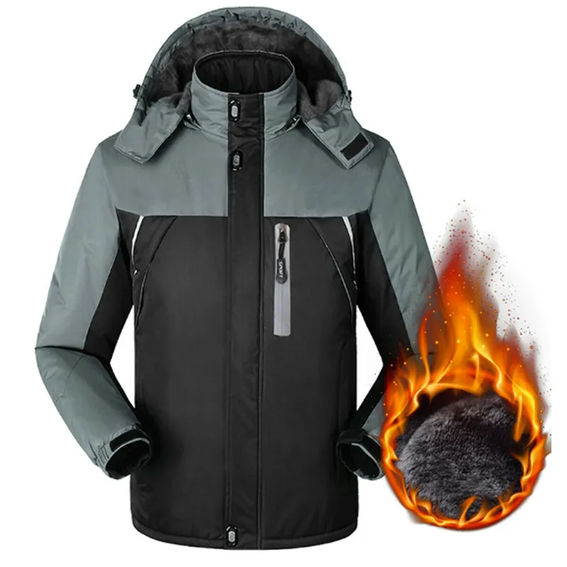 Neue Marke Winterjacke Männer Frauen Mode Warme Outdoor Jacken Fleece Gefüttert Wasserdichte Ski Snowboard Mantel Plus Größe M-5XL 201114