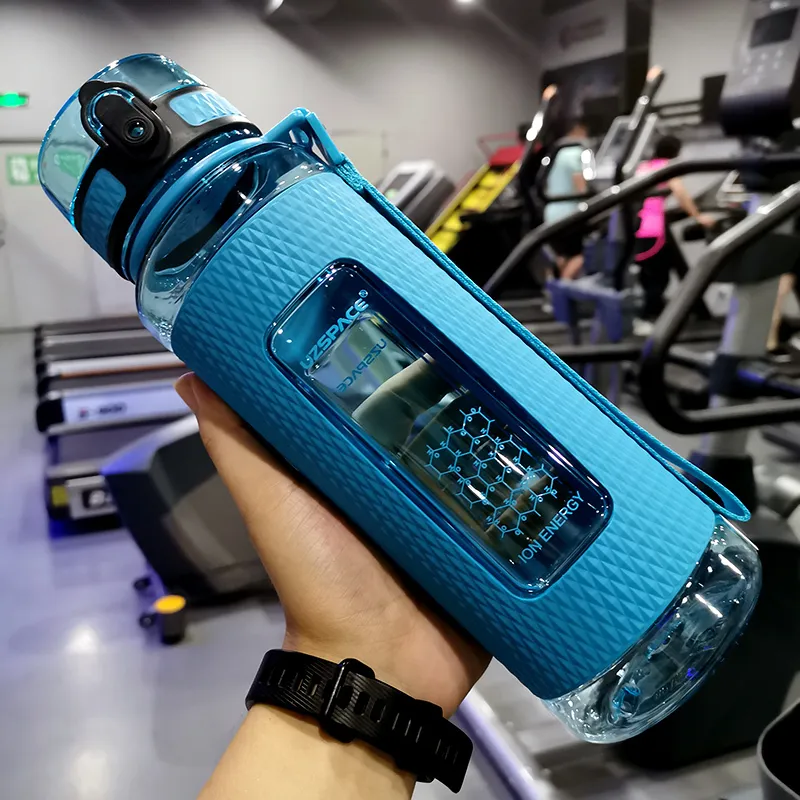 Uzspace Sport Water Bottle Portable Gym Antifall Leakproof Large Cactted Kettle Tritan Plastic Drink Butelka BPA 26855800