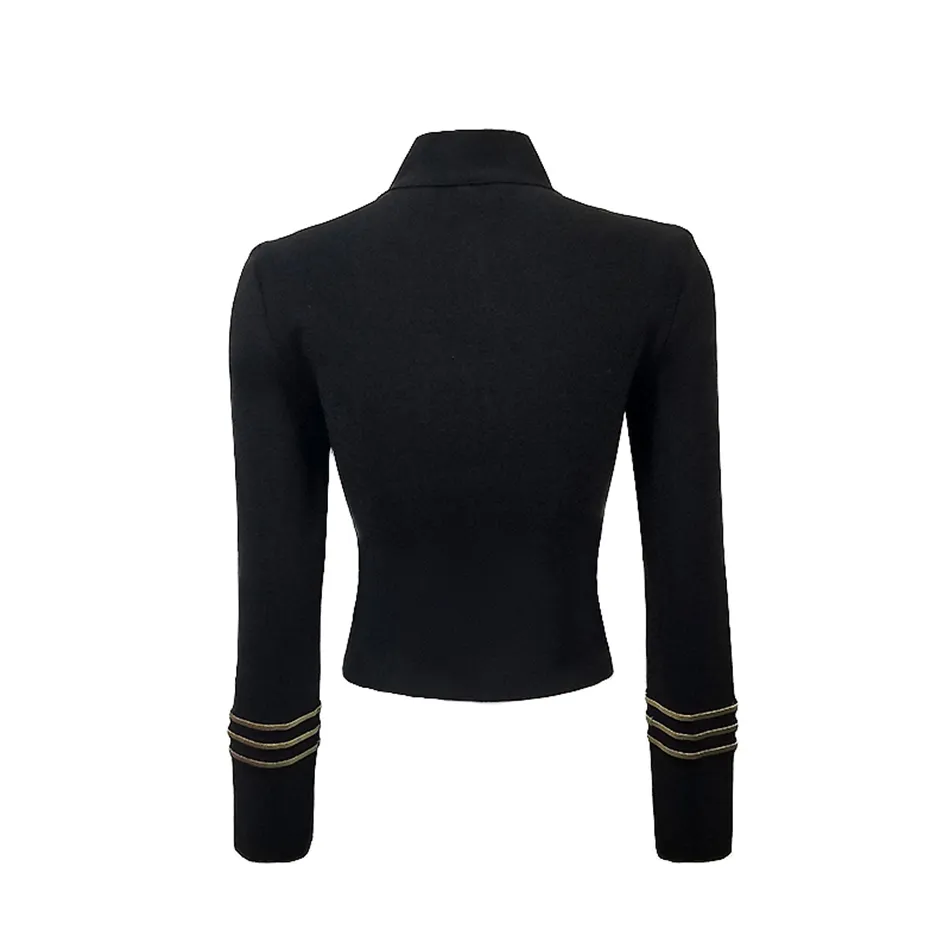 Floral-Zipper-Up-Bandage-Jackets-Casual-Coat-2018-Autumn-Outwear-Black-Women-Coats-Long-Sleeve-Clothes