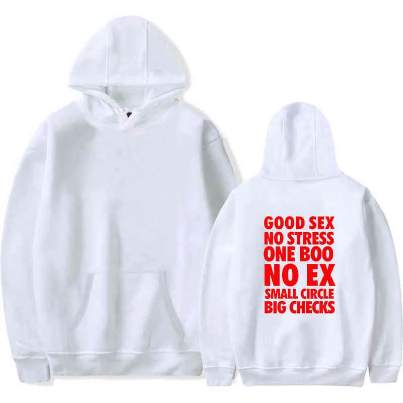 İyi seks stres yok bir boo no ex küçük daire büyük kontroller hoodies erkekler komik baskı sokak giyim hoodie erkek kadın giyim g125771717