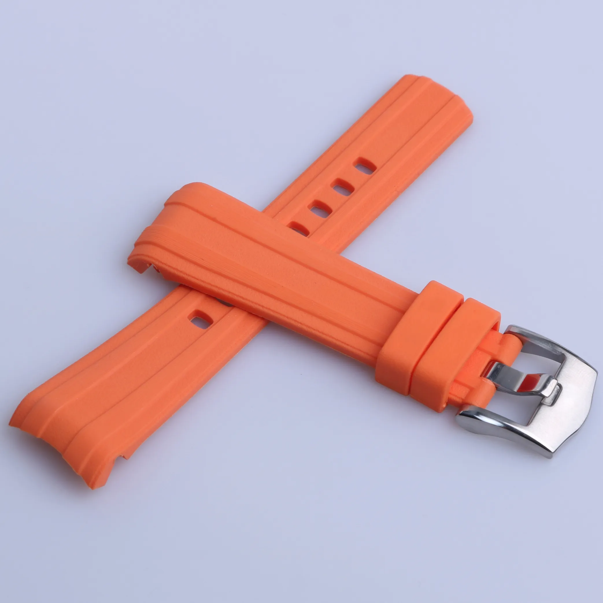 20mm 22mm Accessoires de montre Bande pour Omega Bleu Noir Orange nouveau Seamaster Cosmic Ocean AT Series Montre Chaîne Bracelet de montre mm Silico226a