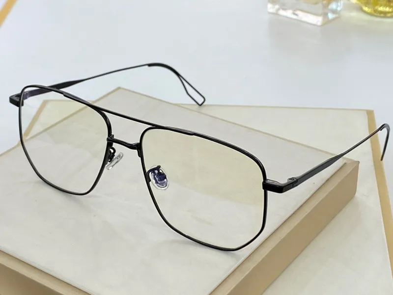 012 Yeni Moda Erkekler ve Kadın Optik Gözlükler Üst Metal Kare Tam Çerçeve Gözlükleri Şeffaf Lens Ağı Ünlü Tasarım Stili 299c