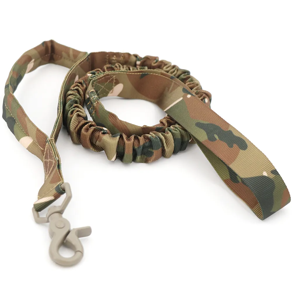 Militär taktisk hund koppel 2 hantera snabb frisättning elastisk bungee leder rep hund träningslipor för små stora hundar LJ201109