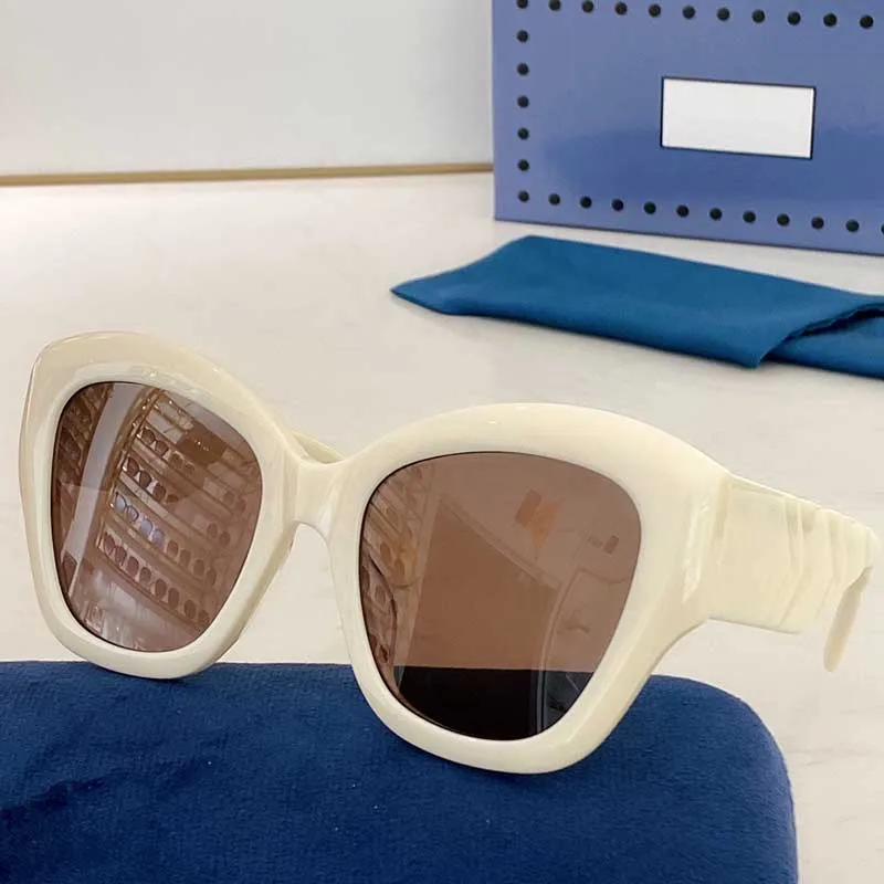 2021ss nova mulher olho de gato óculos de sol mulher designer óculos de sol feminino moda óculos de sol espinha de peixe espelho perna design óculos 0808 wit220i
