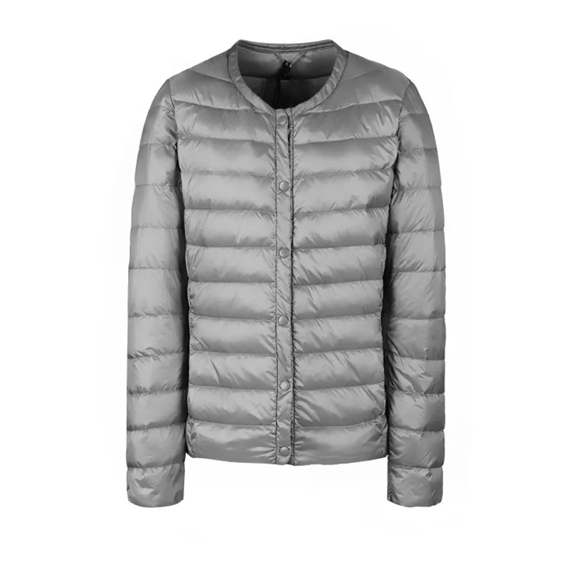 Fitaylor Nouvel hiver Femmes Ultra Léger Blanc Duvet de Canard Veste Manteau Court Mince Casual Vers Le Bas Manteaux Femme Plus La Taille S- Chaud Parka LJ201021