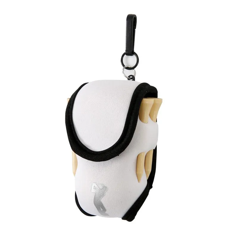 Liten Golf Ball Bag Mini Midjepaket 2 Boll 4 Tee Neoprene Holder Sports Bag On For Outdoor Golf Training Balls Tees Pouch2731577