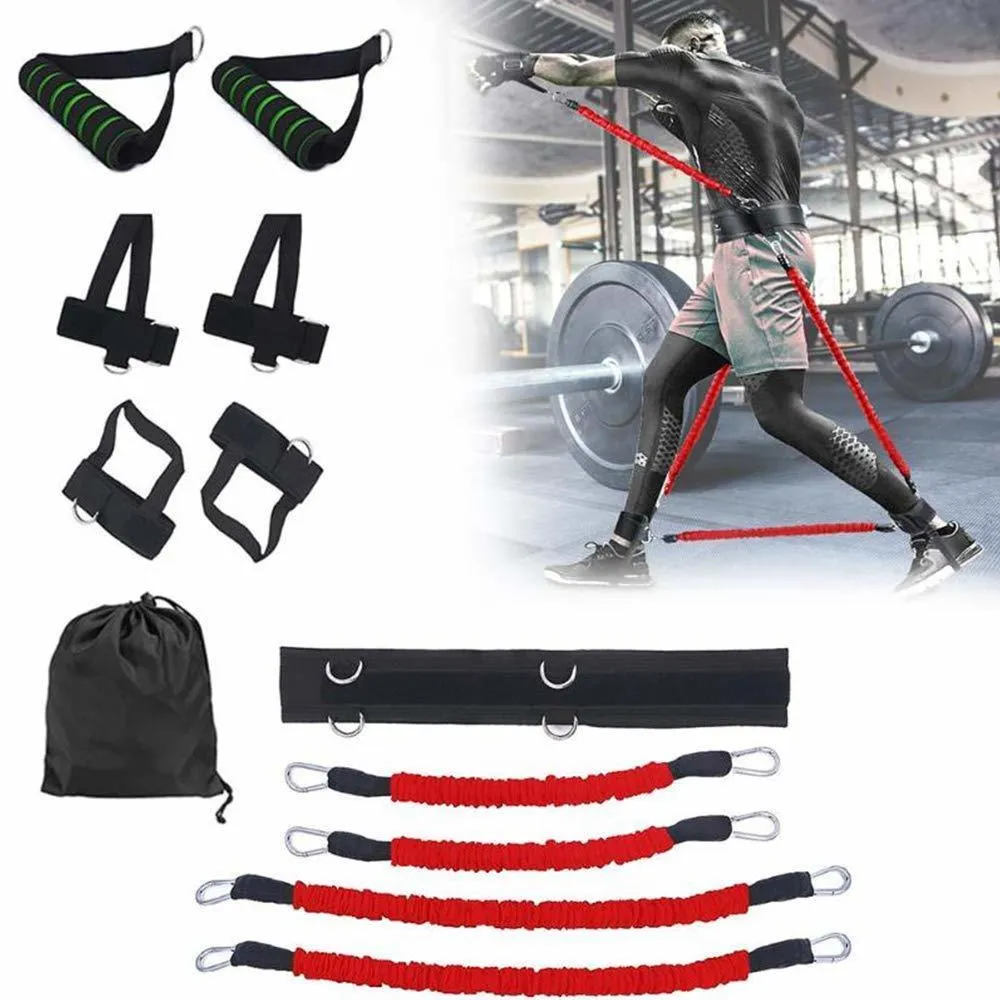 New Sports Fitness Bounce Trainer Leg Resistance Band Set Cintura esercizi di boxe allenamento della forza Allenamento che rimbalza Bande 201124