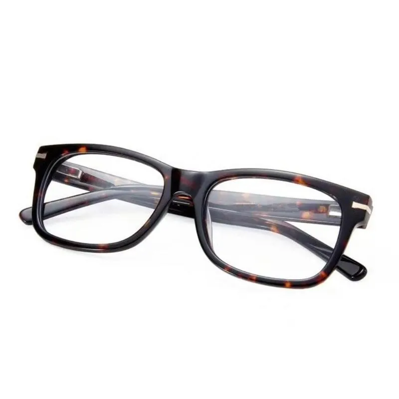 Montura de gafas de estilo unisex 54-18-145 Borde completo de tabla pura importada para anteojos recetados, estuche completo entero 211v