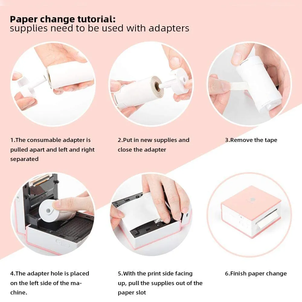 Phomemo SelfAdhesive Po Paper Transparent Thermal Paper for Phomemo M02M02SM02 Pro Printer Printable Sticker Label Paper 2014206978