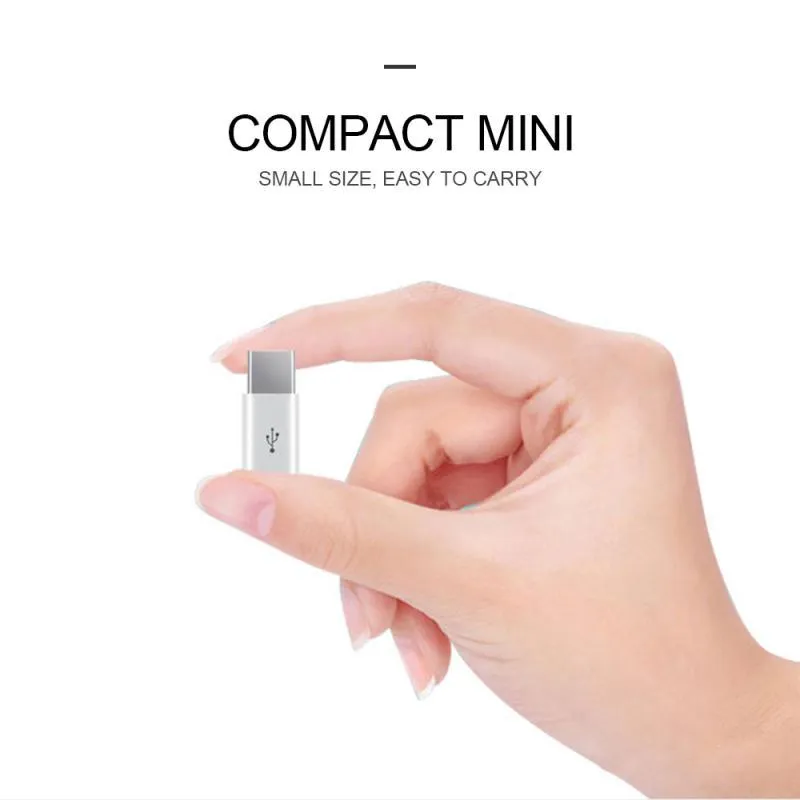 Universal Mini Micro USB do USB 20 Typec USB Adapter Złącze Złącze Złącze Złącze OTG Typ C Transmisja danych Transmisja Adapter 9929868