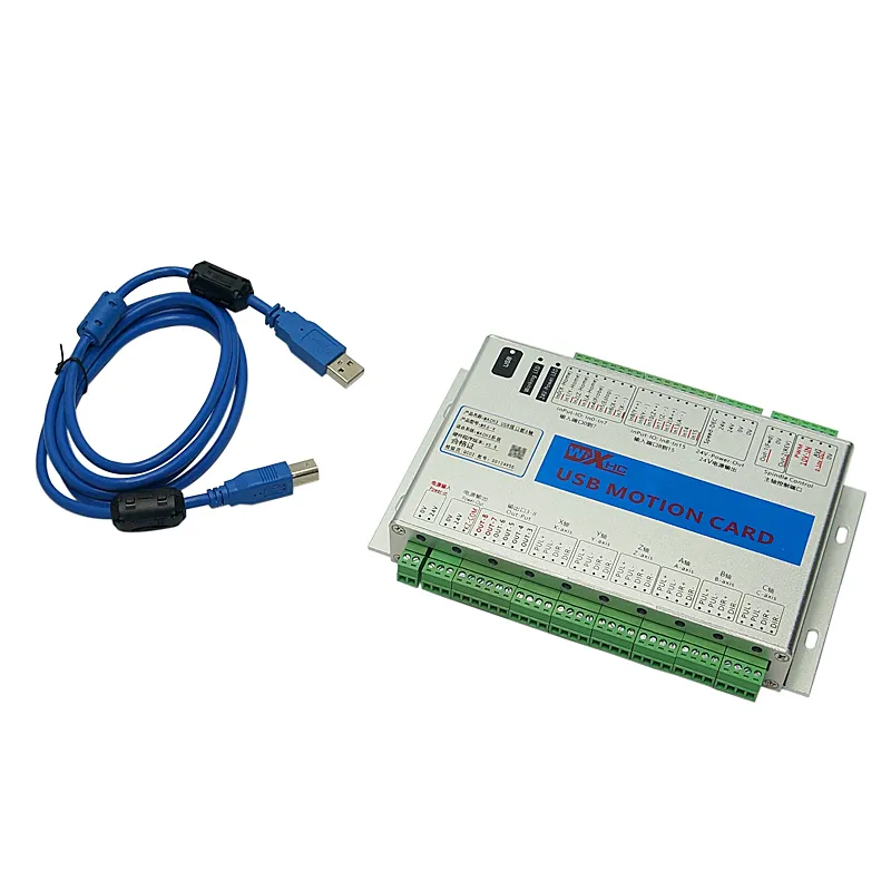 Ly 4 Axis 6 Axis CNC Motion Control Card med offline trådlöst handtagshjul 2000kHz Mach3 USB Controller Breakout Board MK4-V MK6-V för graveringsmaskin USB