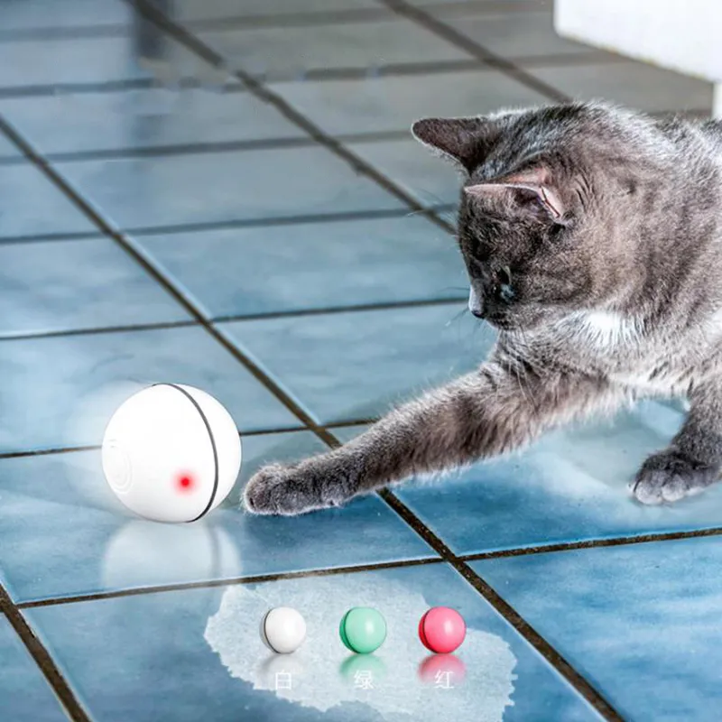 Intelligent s'échappant jouet balle chat chien marche automatique interactif sûr jouets intéressants pour animaux de compagnie fournitures pour animaux de compagnie accessoires 201111