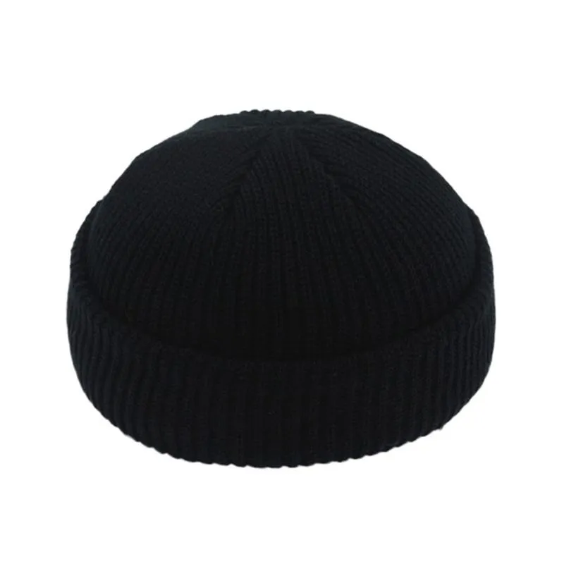 Beanie Skull Caps Brimless Hats Hip Hop Beanie Skullcap Street Tricoté Chapeau Femmes Hommes Acrylique Unisexe Casual Solide Citrouille Portable 239M