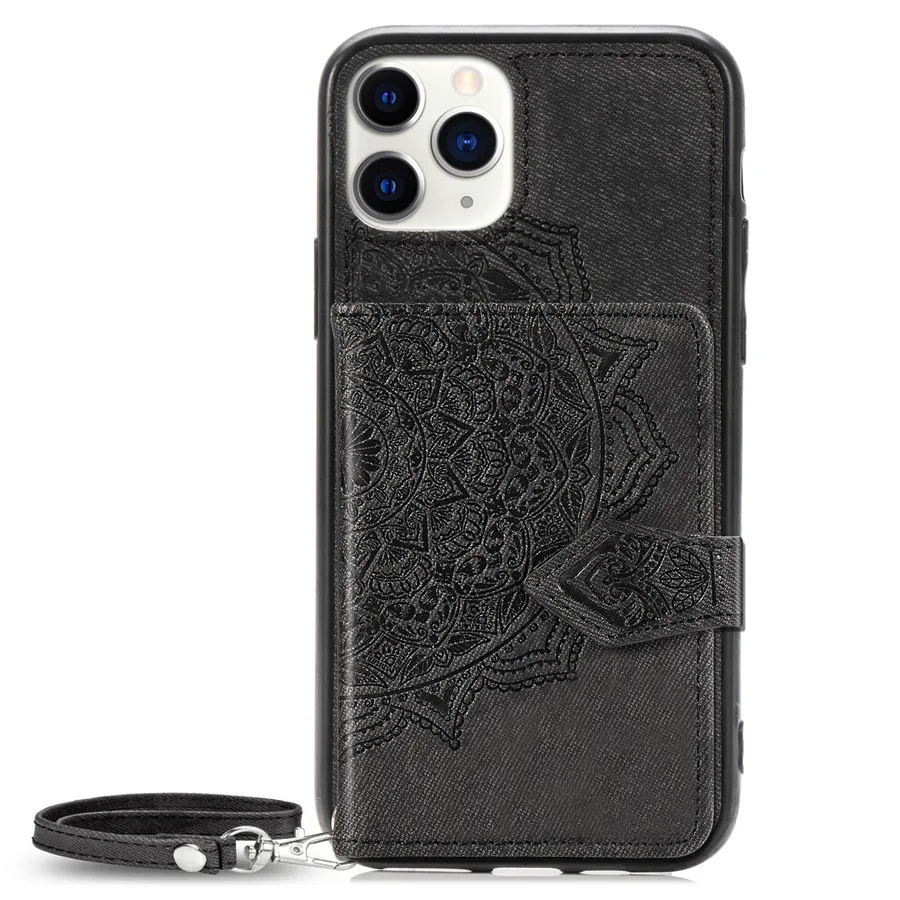 Luxe Retra Leather met Kaarthouder Case voor iPhone 13 12 11 Pro Max Mini SE 2020 PU Lederen Volledige Cover voor XS MAX XR X 7 8 PLUS 13PRO