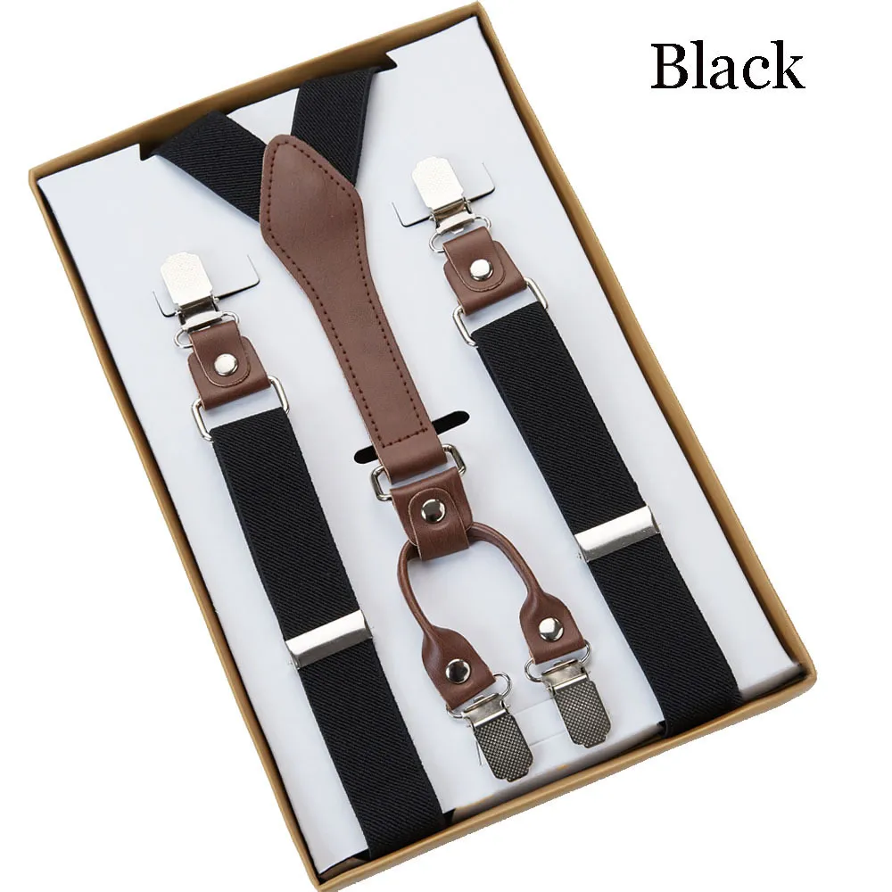 4 clipes men039s suspensórios suportes tirantes para mulheres elástico ajustável calças cintas roupas 2010281983672