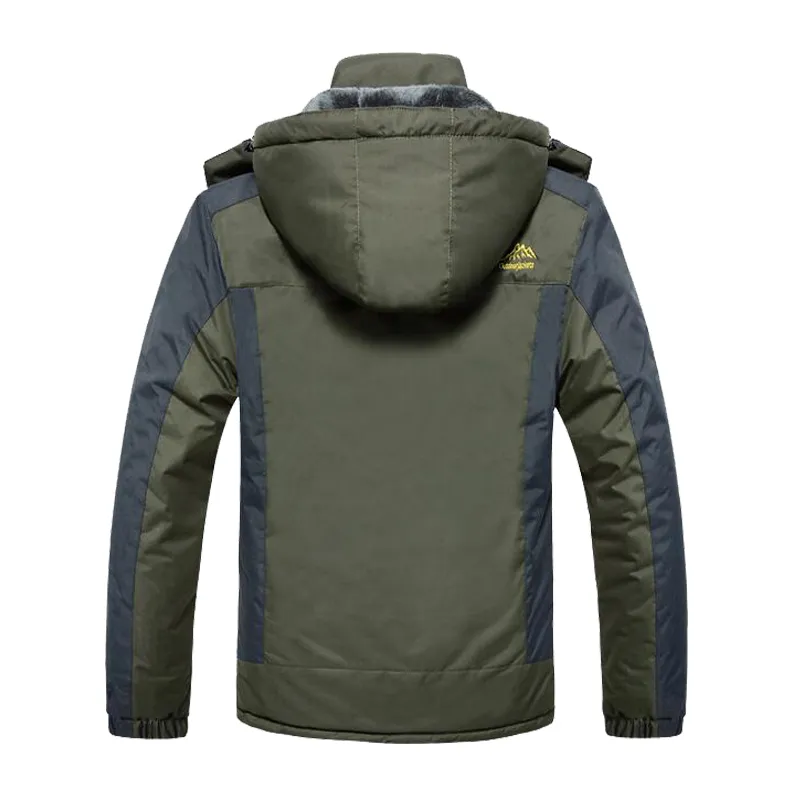 Зимняя флисовая куртка больших размеров 8XL 9XL, теплое пальто, парки, мужская водонепроницаемая верхняя одежда в стиле милитари, пуховая ветровка 201119