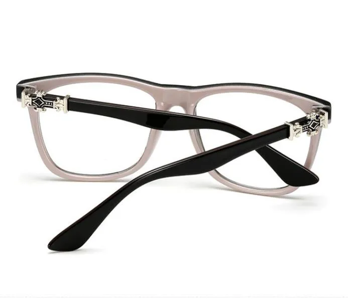 Mannen Vrouwen Mode Brillen Op Frame Naam Merk Designer Effen Bril Optische Brillen Bijziendheid Oculos H399