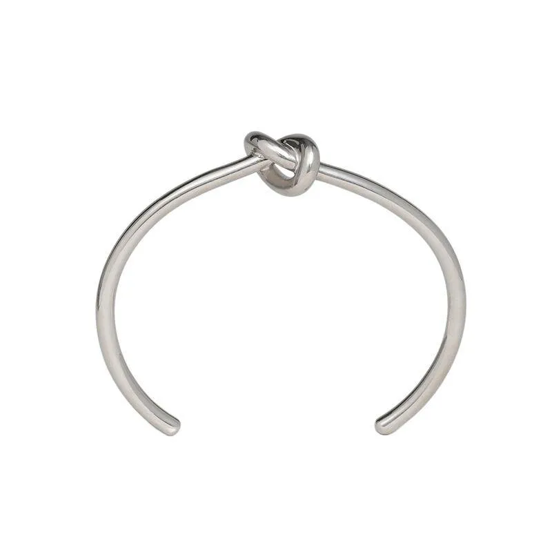 Bangle estilo europeu e americano simples atado amor aberto pulseira homens mulheres moda tendência marca amante presente trum22249r