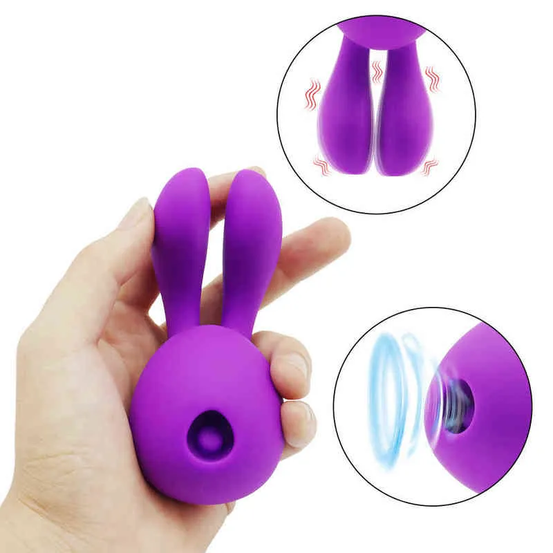 Nxy Vibrateurs Pinis Rabbit Vibrator G Spot Clitoris Masseur 8 Vibration 5 Modes d'aspiration Vibrant Bunny Adult Sex Toys for Women Couple 220110