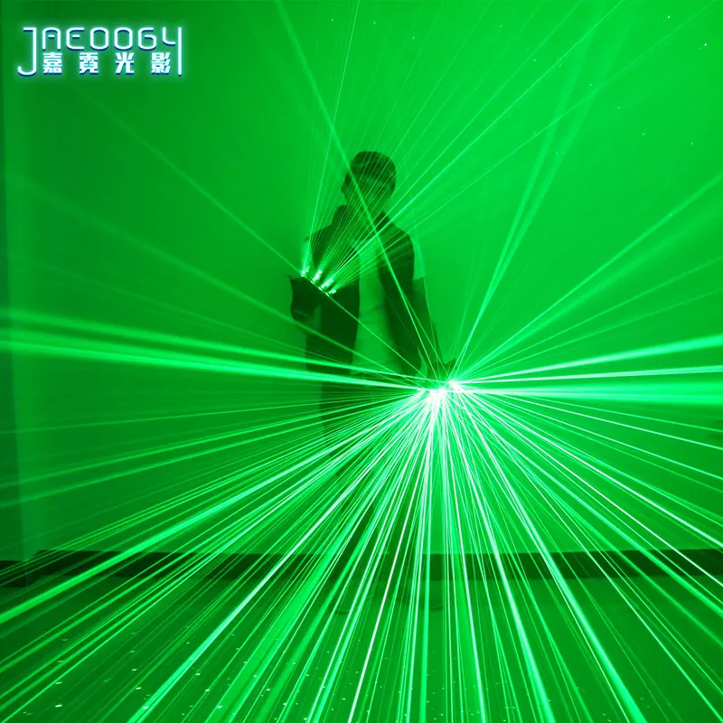 2 em 1 nova alta qualidade laser verde boate bar festa cantor dança adereços dj luvas mecânicas led light207b