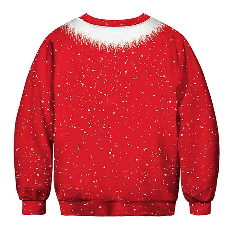 Unisex Hässlicher Weihnachtspullover 3D-Druck Lustige Pullover Pullover Pullover Weihnachten Männer Frauen Urlaub Party Sweatshirt Weihnachtspullover 201124