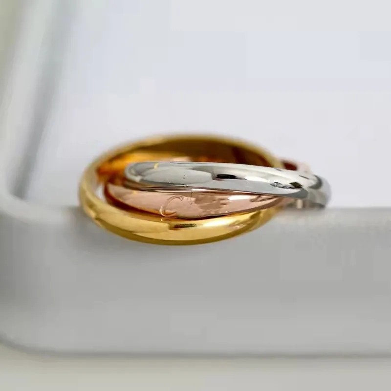 Modischer 3-in-1-Designer-Ring, hochwertige Ringe aus 316L-Edelstahl, Schmuck für Männer und Frauen295z
